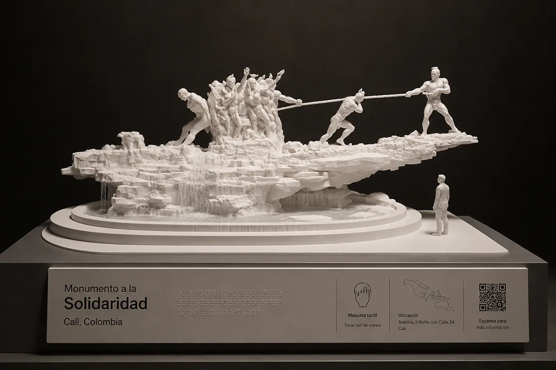 Réplica 3D del Monumento de la Solidaridad